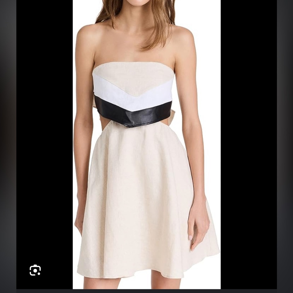 Staud strapless dress